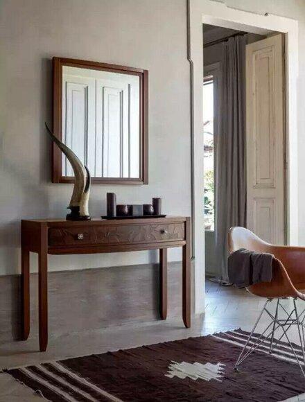 Console mirror console wood standing mirror corridor mirror wall mirror