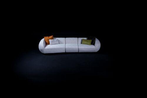 Grey Sofa Luxury Five Seater Living Room Couches Designer Upholstered
