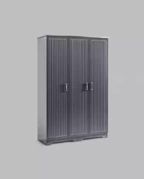 Wardrobe Closet Furniture Bedroom Closets Wood Black Loft