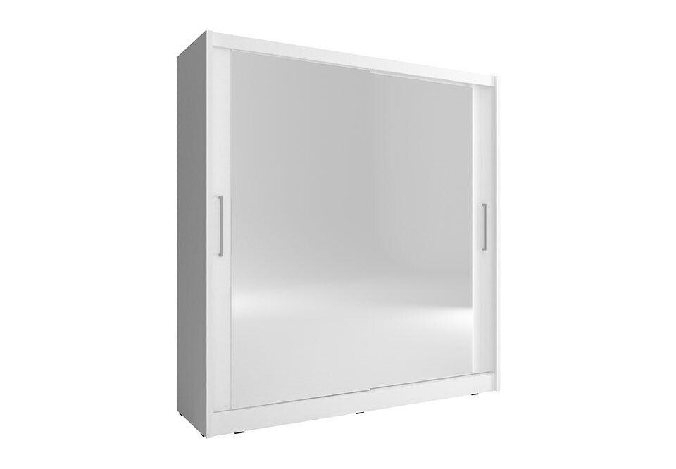 Mirror cabinet bedroom floating 200cm clothes cupboards sliding doors