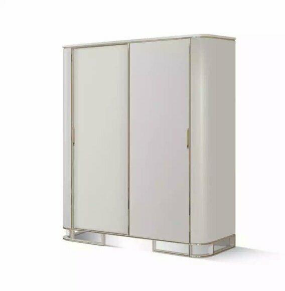 Wardrobe cabinet luxury wood cabinets design furniture bedroom white