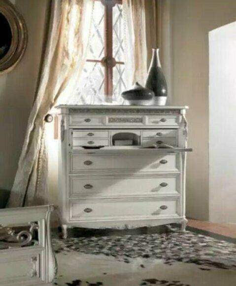 Chest of drawers luxury chests of drawers living room wood classic design white new