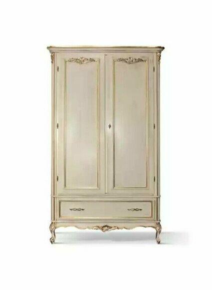 Bedroom Wardrobe Luxury Wood Classic Design Furniture Beige New