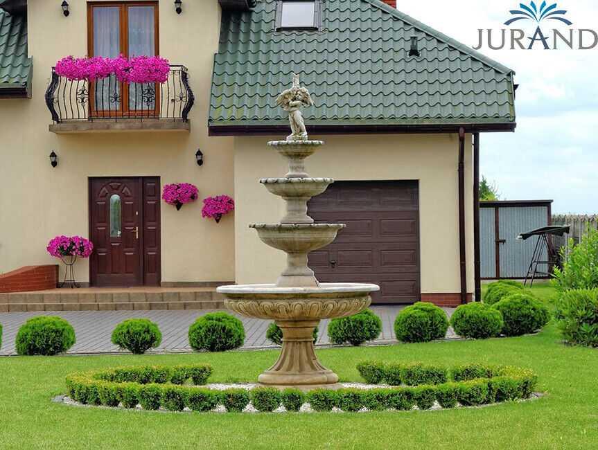 Fountain Fountain Fontaine Fountain Water Feature Roman Garden Decoration New 1087