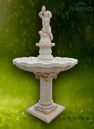 Fountain fountain decorative fountain garden decorative fountain Branco 212 cm cast stone