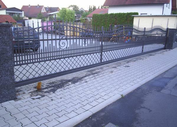 Wrought iron sliding gate modern electric gates driveway sliding gate iron M077