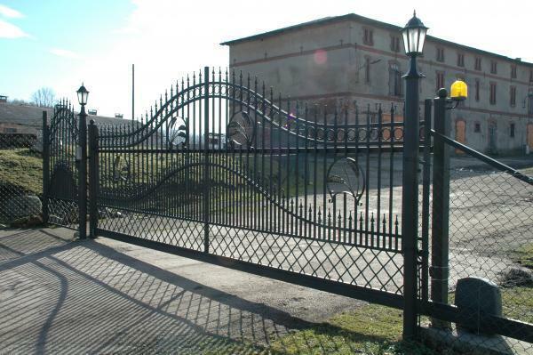 Wrought iron sliding gate modern gate entrance sliding gate iron M076