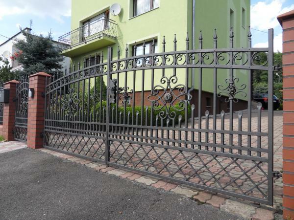Electric automatic swing gates handmade custom-made swing gate model #017
