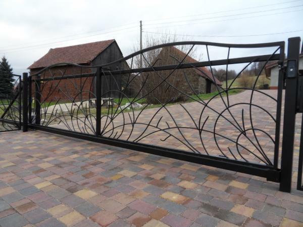 Modern wrought iron sliding gate modern electric gates entrance sliding gate 372