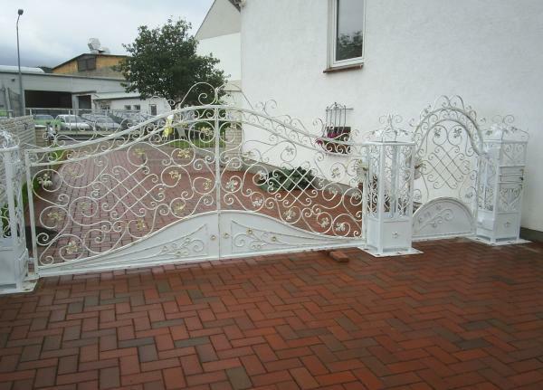 Electric automatic swing gates handmade custom-made swing gate model #028