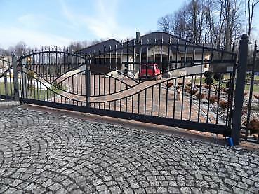 Wrought iron sliding gate modern electric gates driveway sliding gate iron M373