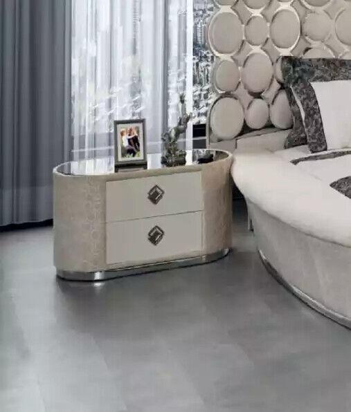 Modern Nightstand Side Table White Design Night Console