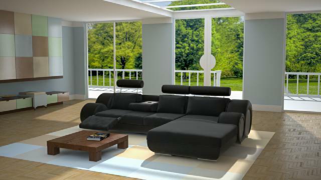 Designer couch sofa upholstery leather sofa + USB new set living area corner couch