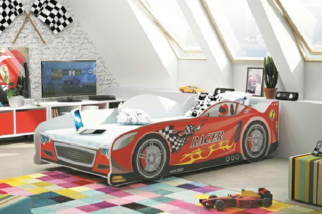 Children\'s bed bed beds sports car vehicle police children\'s bed youth bed sleep