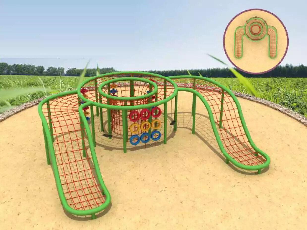 Rope complex Unusual rope design for the garden Outdoor playgrounds