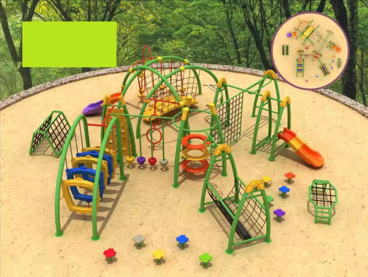 Climbing tower Entertainment outdoor play tower with slide plastic