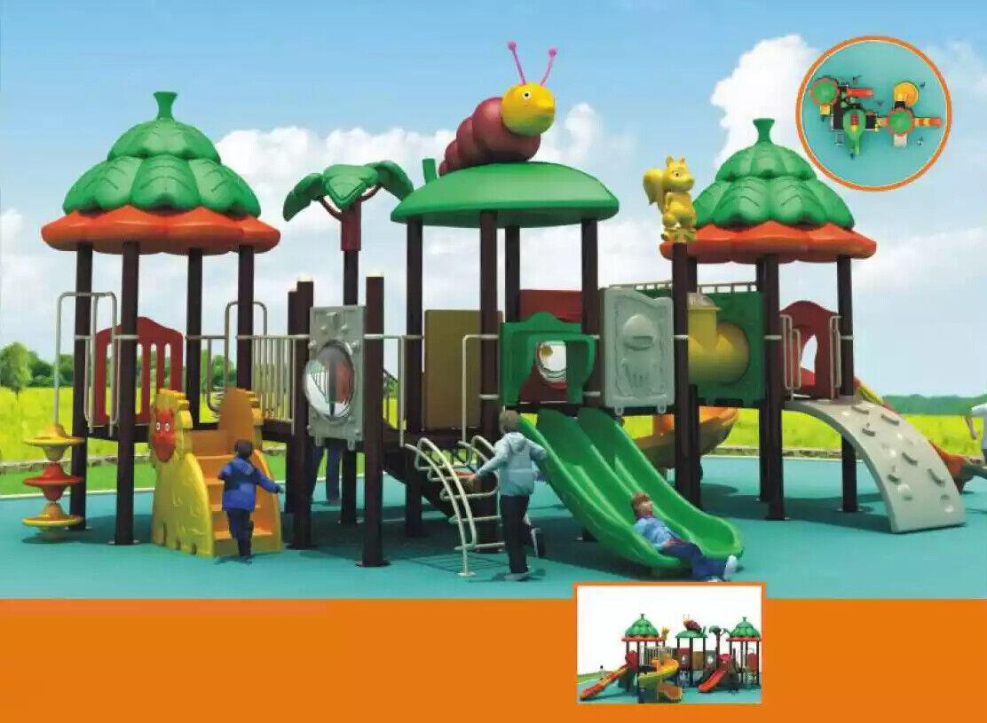 Tower Outdoor play tower with slide Animals Jungle playground Children