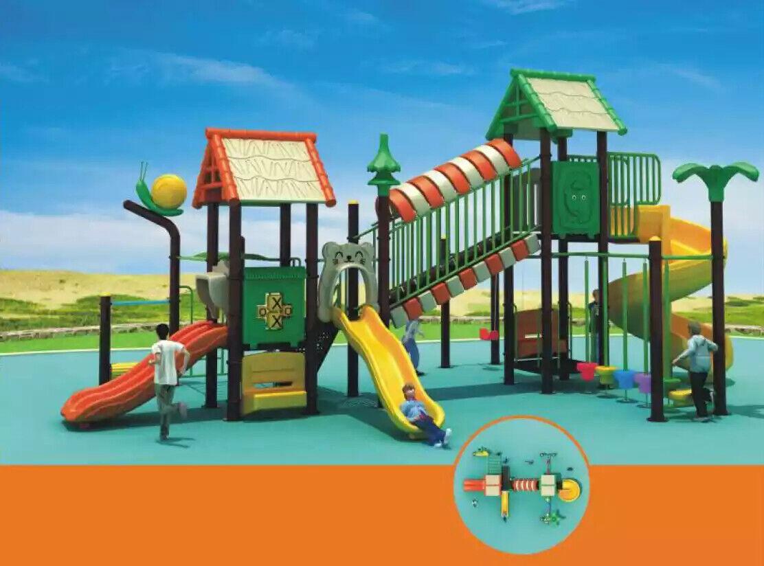 Play tower Slide Climbing tower Wooden tower Playhouse Outdoor playground