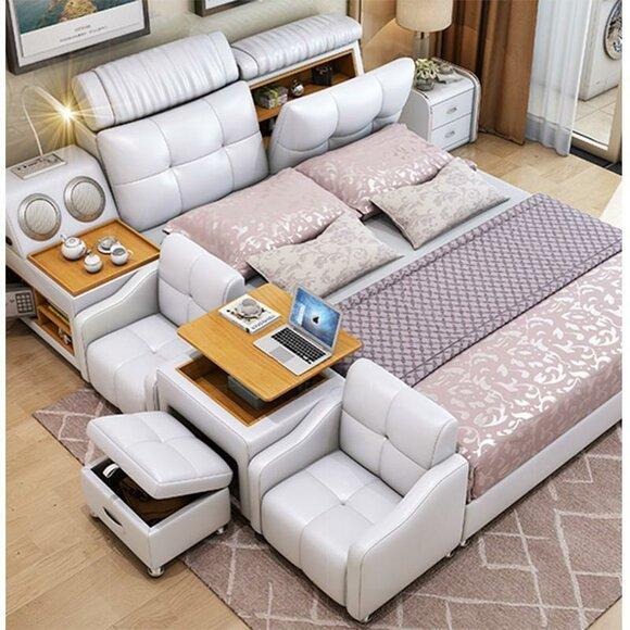 Multifunction Bed Modern Hotel Bed Multifunction Sound 180x200 Bluetooth
