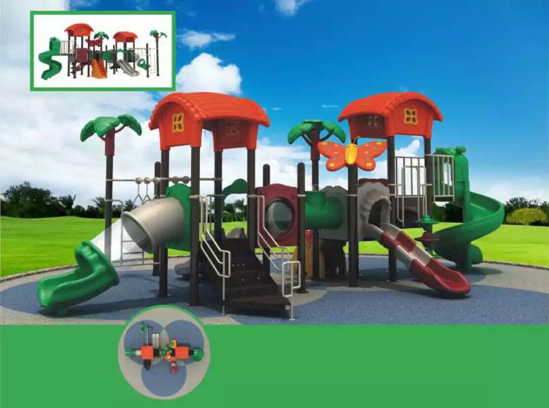 Playground Slide House Playhouse Jungle Type Garden Playground Children\'s Hut