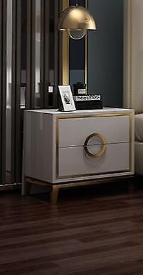 Design bedside table console side console table bedroom luxury wood new