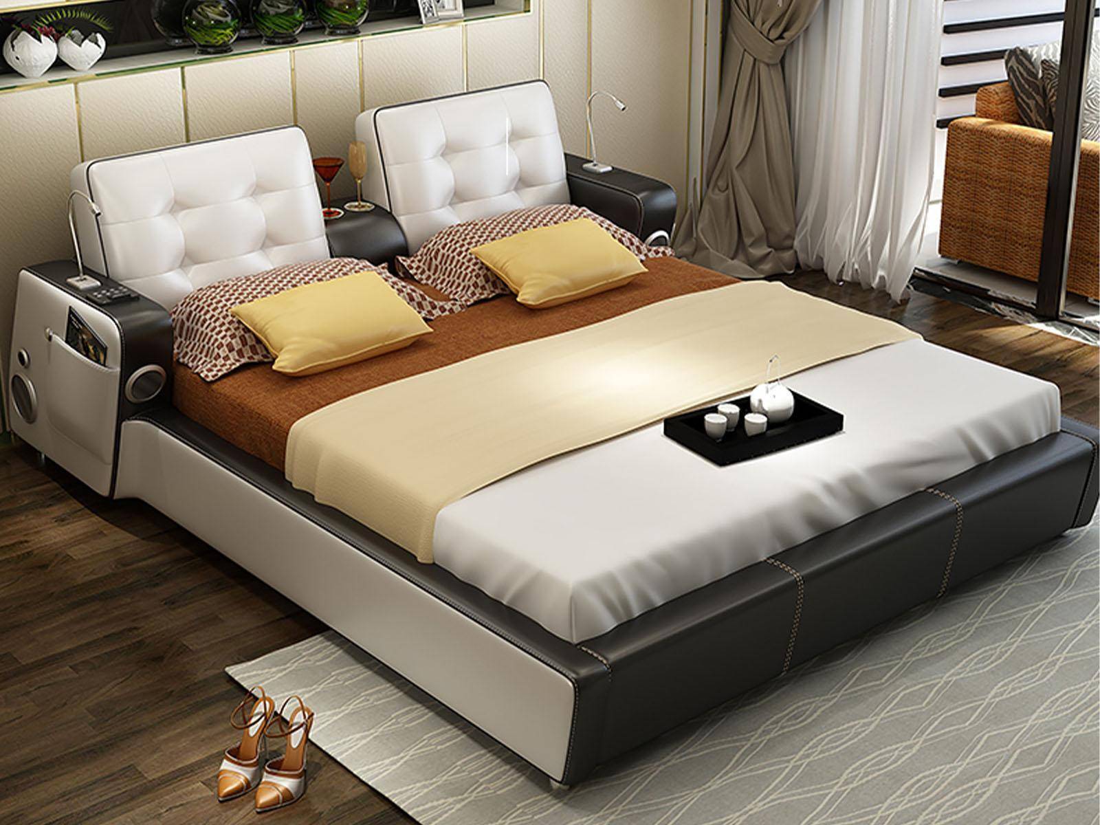 Multifunction bed double beds modern bed frame beds 180 x 200 cm
