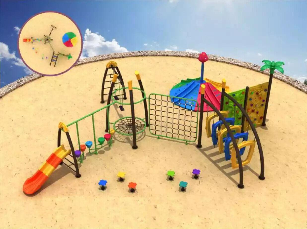 Climbing tower Climbing wall Playground Outdoor play tower Slide Playgrounds