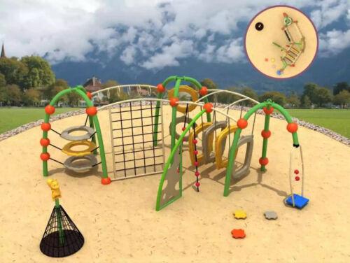 Sports ground for children Climbing garden Play tower Outdoor climbing wall New