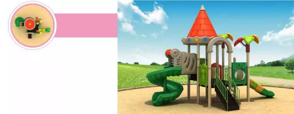 Children\'s playground Play tower with slides Tower plastic animals Playground