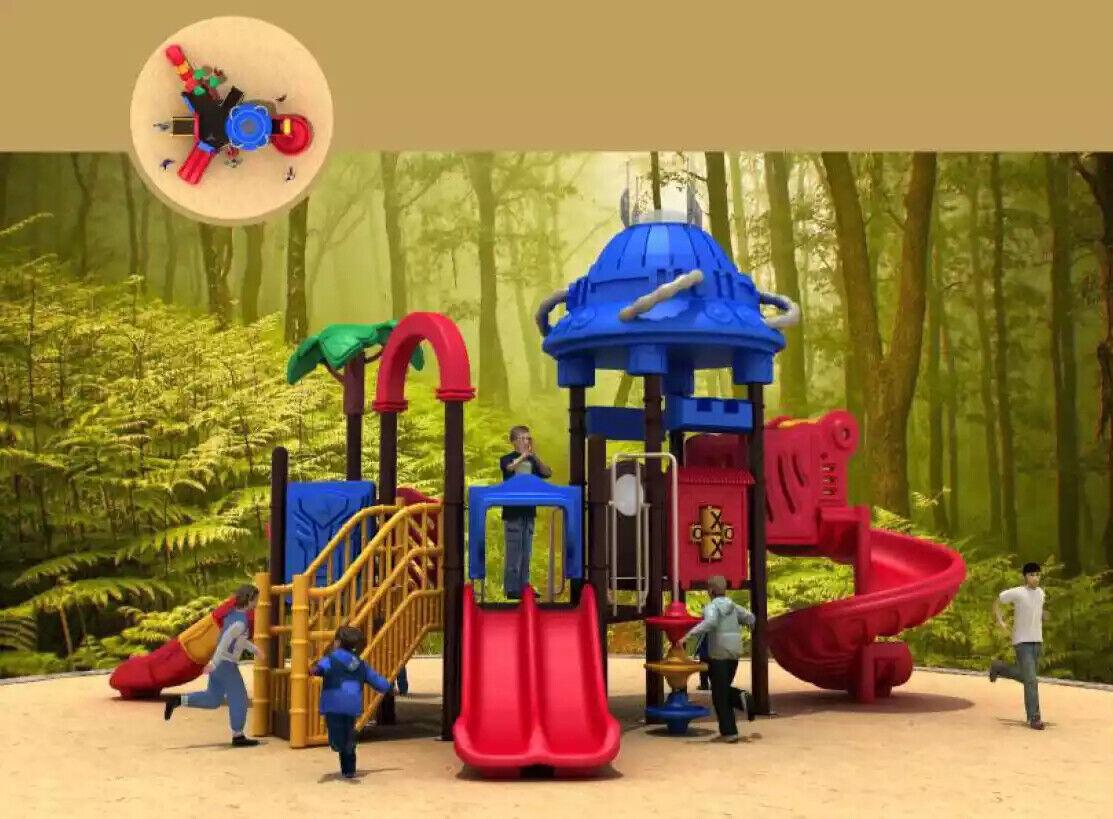 Play tower with slide Climbing tower Children\'s playhouse Playground New