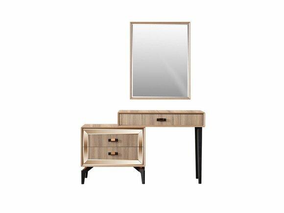 Luxury dressing table dressing table dresser set 2pcs gold