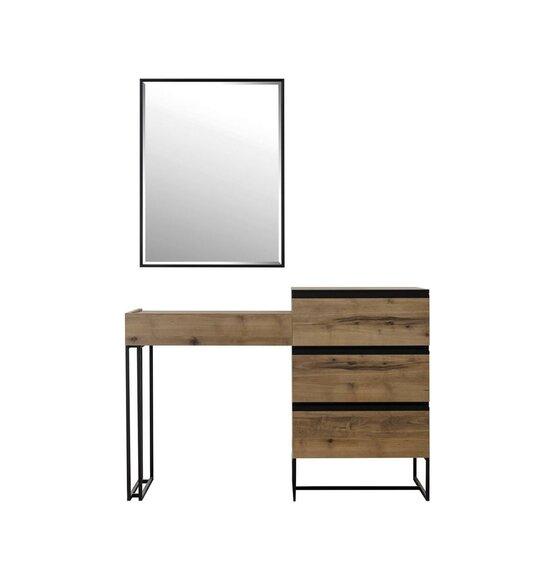 Dressing Table Dressing Table Dressing Table Chest of Drawers Mirror Set 2pcs Brown