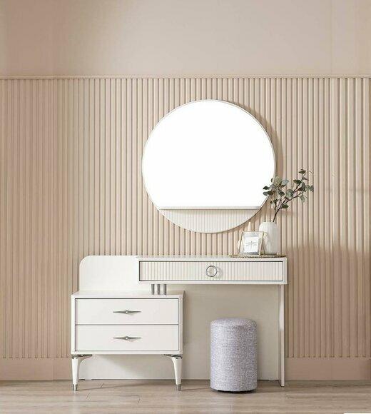 Modern Dressing Table Dressing Table Dressing Table Dresser Set 3pcs White