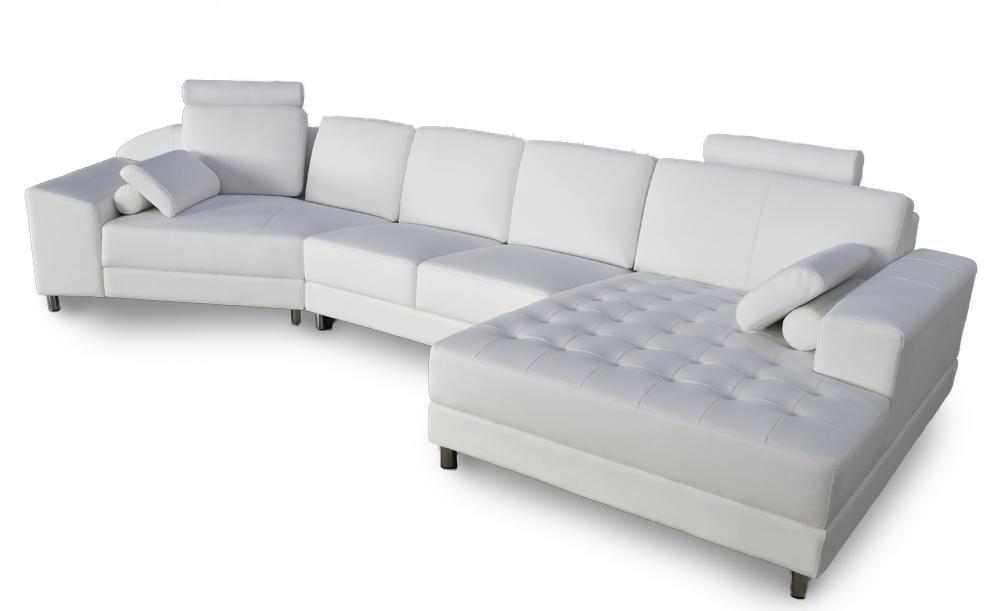 Luxury corner sofa L-shape white upholstery furniture seat living room corner sofa new
