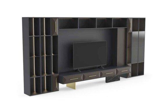 Luxurious wall unit living room furniture wooden TV stand modern design new