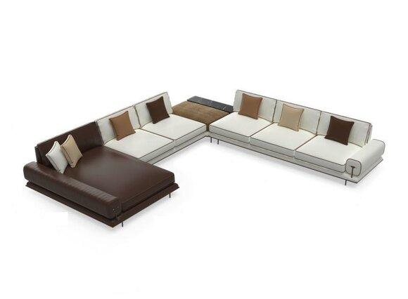 Living area sofa wood relax U shape corner sofa design furniture couches