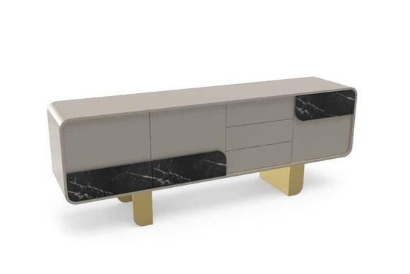 Designer sideboard mirror design furniture console wooden chest of drawers