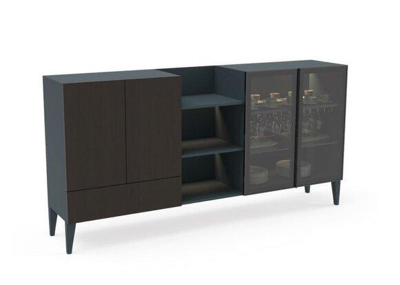 Modern sideboard wooden furniture sideboard chest of drawers brown black new
