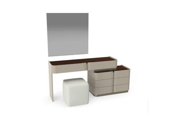 Dressing table mirror chic white stool complete set bedroom new 3 pieces