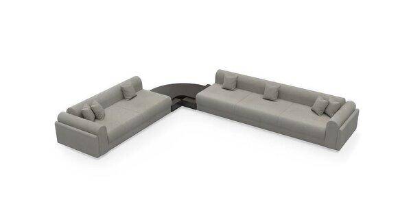 Corner sofa L-shape textile corner couch sofa upholstery premium couch couches furniture