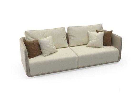 Sofa 3 seater furniture fabric three seater sofas luxury living room 235 cm textile