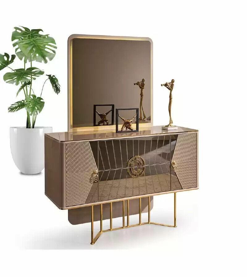 Dressing table luxury bedroom cosmetic table mirror table chest of drawers sideboard