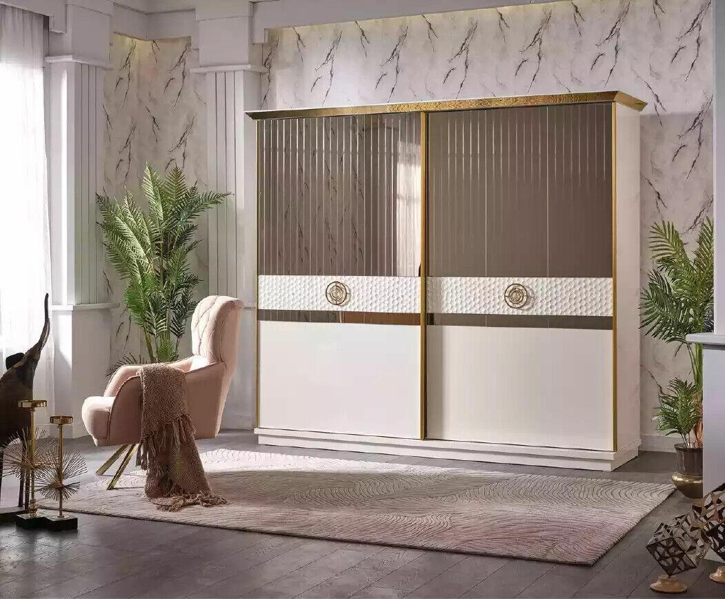 Wardrobe with sliding doors of luxurious modern wardrobes 260cm cupboard