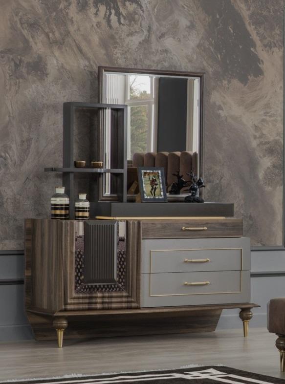 Dressing table console table luxury furniture brown design wood consoles new