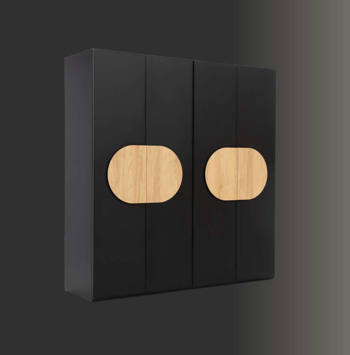 Wardrobe Gray Luxury Wooden Bedroom Cabinet Design Wardrobe Cabinet