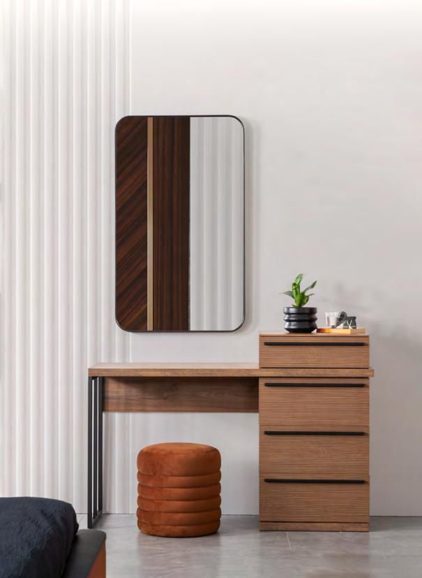 Modern Design Dressing Table with Mirror Luxury Bedroom Furniture 2pcs New