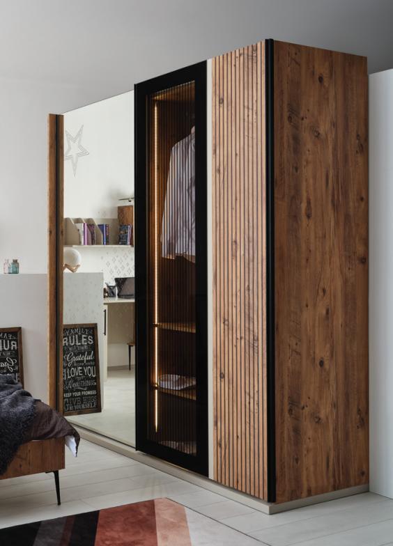 Modern wardrobe luxury wooden wardrobes glass stylish bedroom