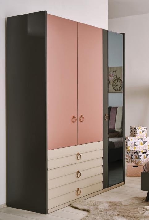 Modern wardrobe wardrobe wood wardrobes glass bedroom new