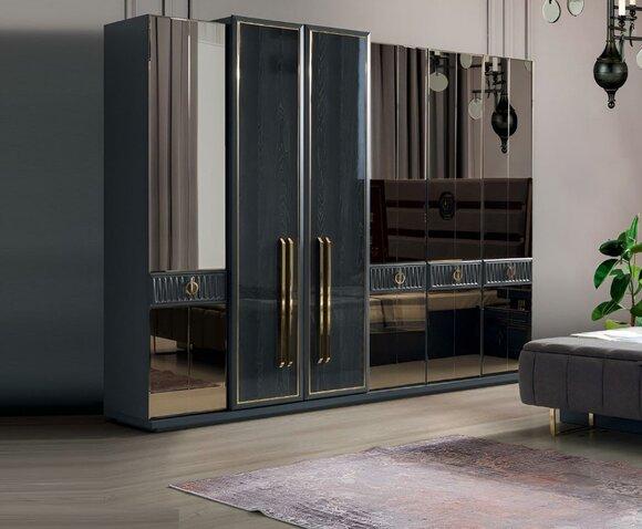 Designer Wardrobe Bedroom Furniture Modern Wood Cabinet Luxury