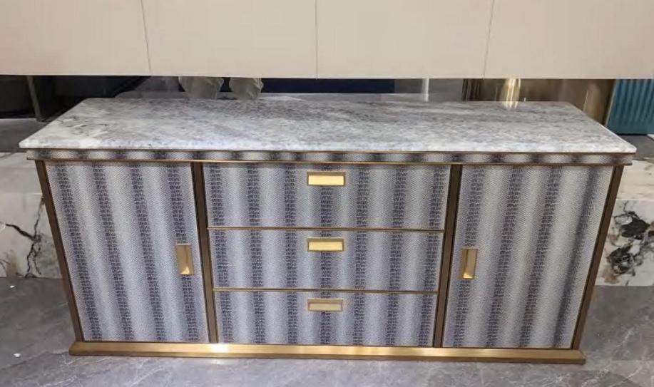 Living room sideboard wood cabinet furniture luxury new white modern